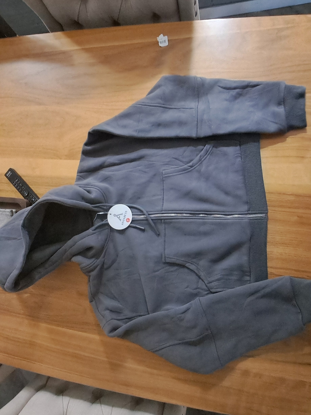 Wide Leg Drawstring Sweatpants - Gray - Picture 12 of 14